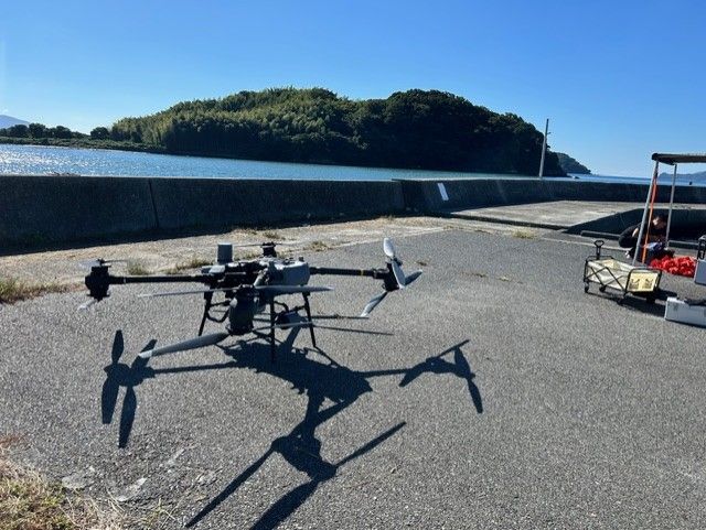 山陽小野田市での実証飛行 FlyCart 30 機体